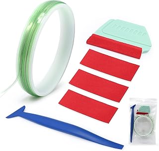 FOSHIO Knife Tape Finish Line Vinyl Wrap Tool for Cutting Paper Trim Car Wrapping Design Line Auto Graphic Decals Vinyl Wrap Kit (5M)