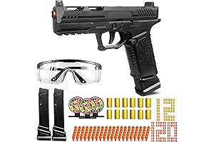 Toy Pistol, Shell-Ejecting Semi-Automatic Kid's Pistol for Shooting Games