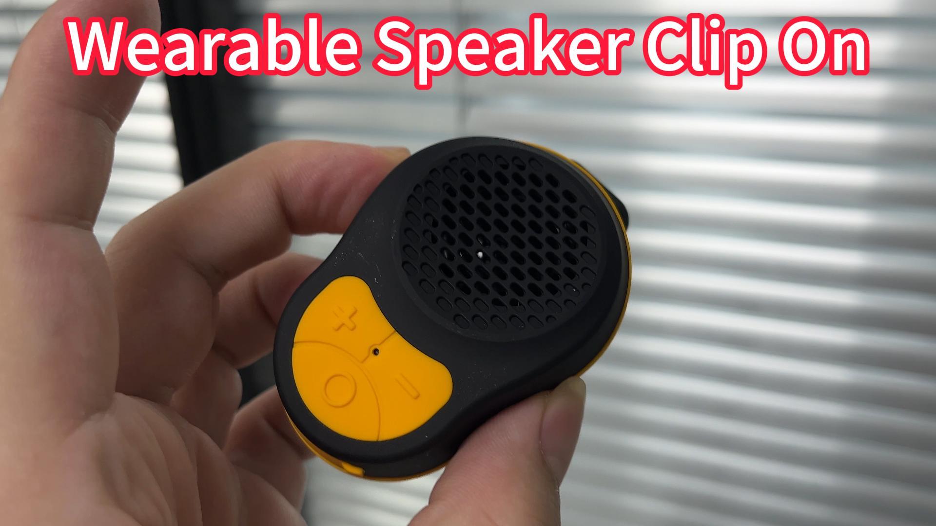 Amazon.com: SOFAMIRI Wearable Bluetooth Speaker Clip On, Mini