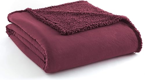 Miniatura 6 de Thermee Manta pesada de microfranela con respaldo de sherpa para clima frío, manta súper suave y acogedora tamaño King, manta lujosa para mayor