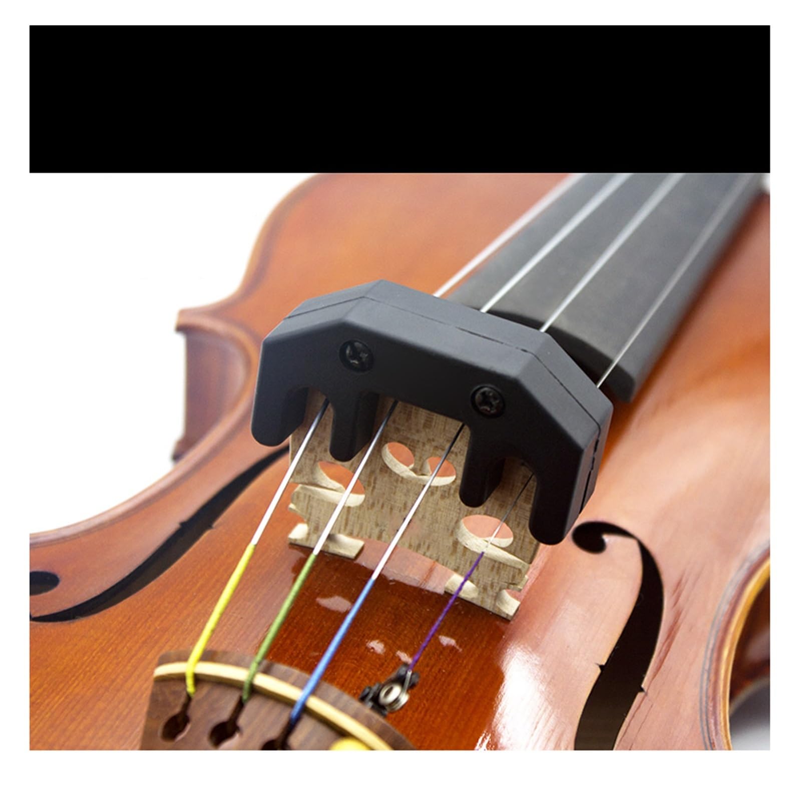 accessoires pour violon Silencieux de sourdine de violon en Silicone, le Volume de sourdine de violon réduit de 50%