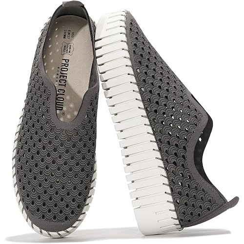 Project Cloud Platform Loafers for Women - Lightweight Spring Shoes for Women - Slip-On Casual Shoes - Non Slip Fashion Sneakers - Leather Insole Womens Footwear (Daffodil)