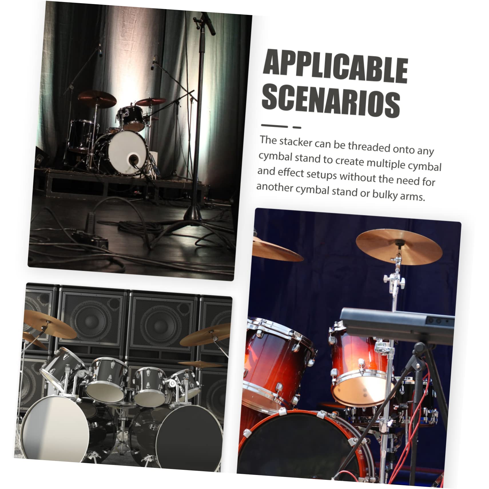 Supporto Braccio Per Piatti Batteria Ifundom - Montaggio A Incastro, Leggero E Compatto - Foto 8