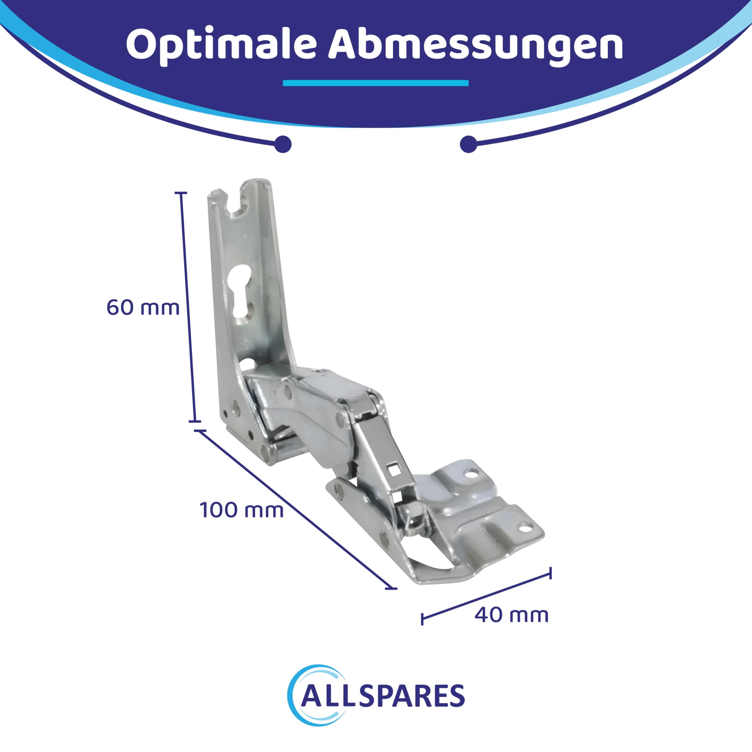 AllSpares 142995 Set Scharniersatz, Metall