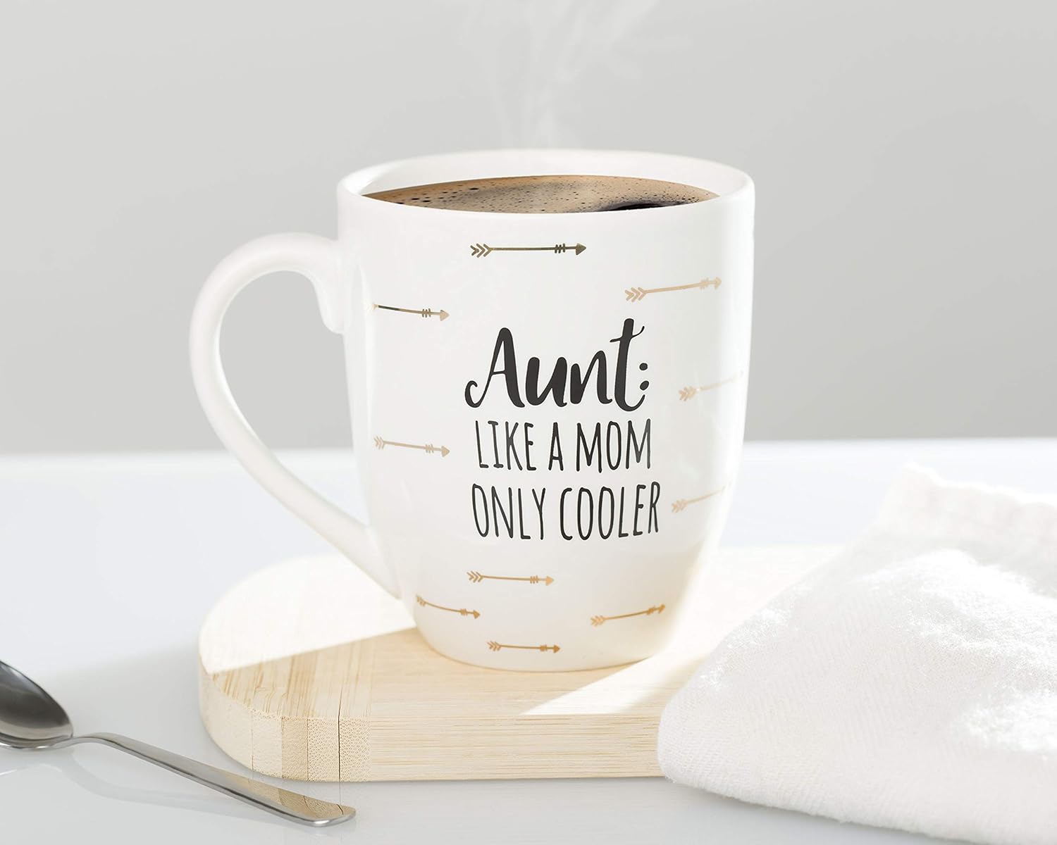 Crazy Clearance Pearhead Aunt: Like a Mom Only Cooler Ceramic Mug, Best Aunt Gifts, Gifts for Aunts, Coffee Mug, White