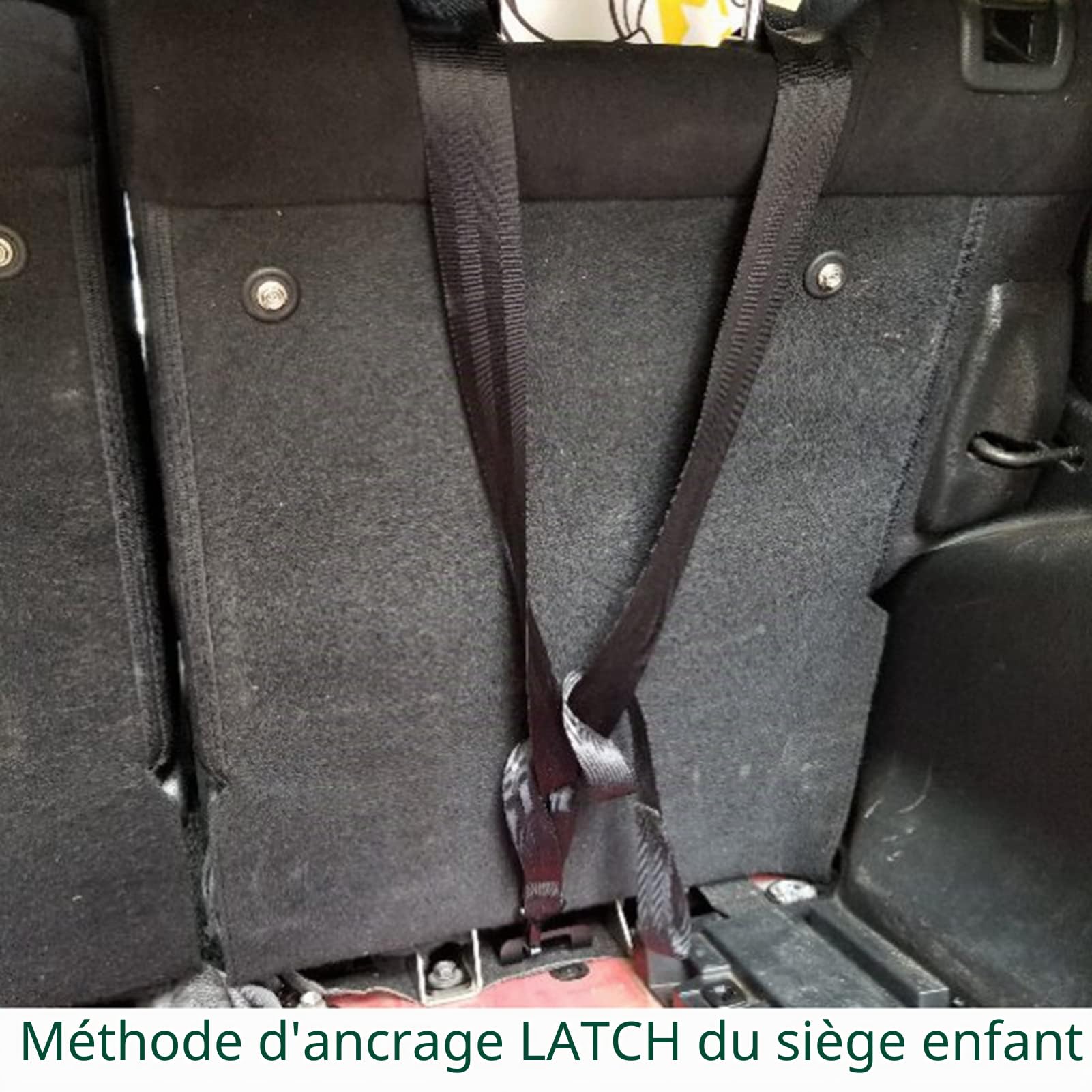 Support de ceinture de sécurité pour enfant - Base de montage - Interface de verrouillage ISOFIX - Support d'ancrage de retenue de siège de voiture - Kit de montage - Remplacement pour FIT GK5