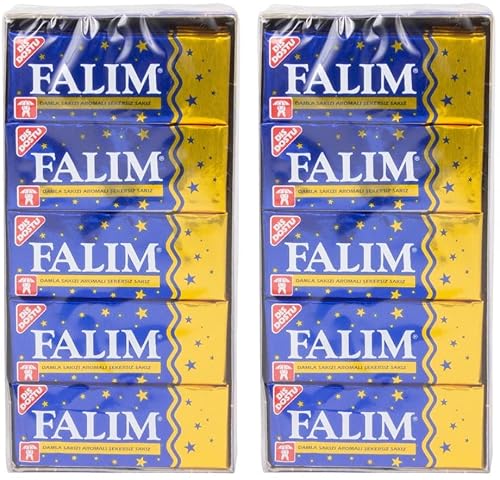 Falim - Damla Sakiz Kaugummi ohne Zucker - 2er Pack - 2x 5*20 Stk Cover