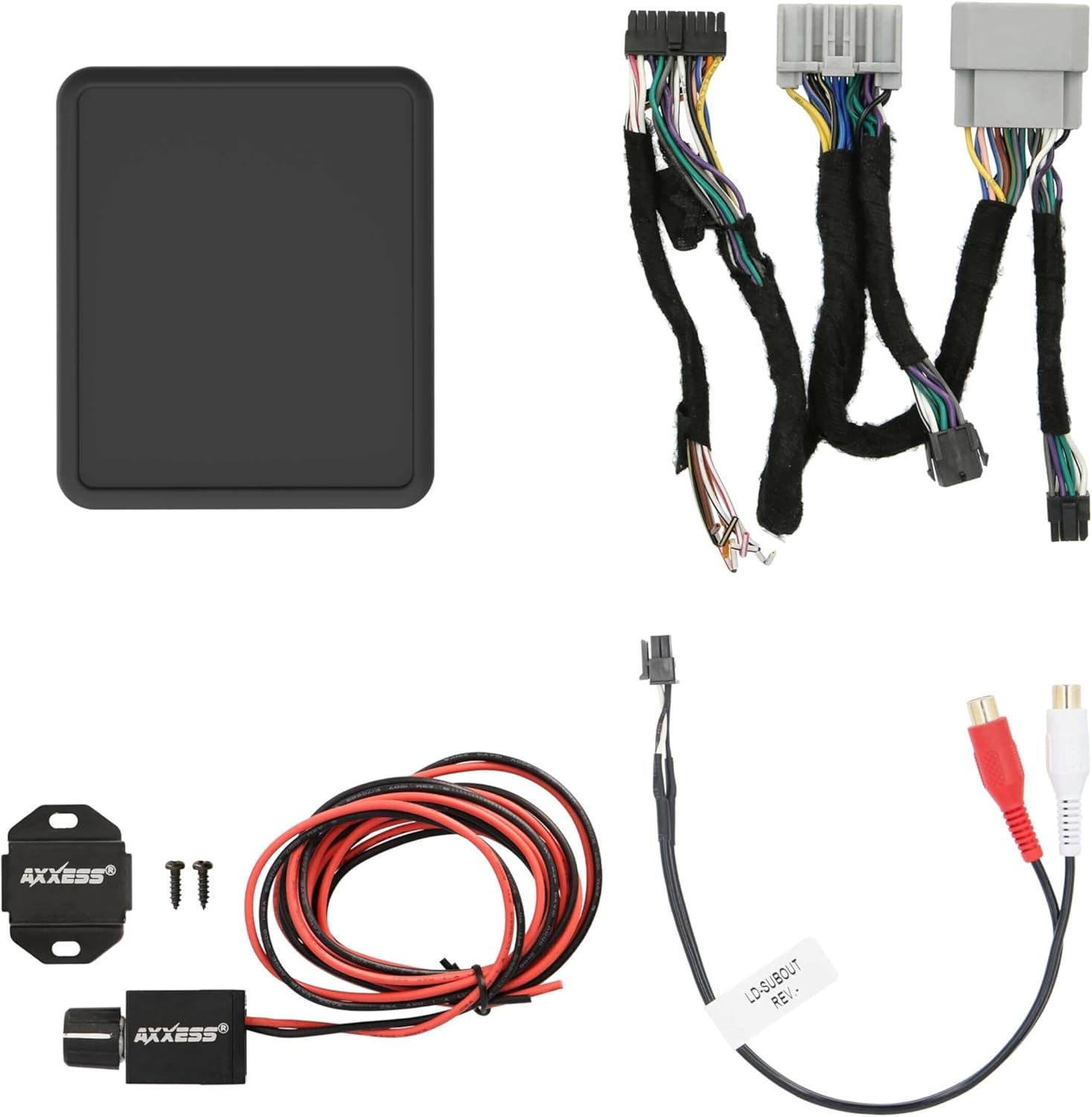 Axxess Subwoofer Interface w/Bass Knob & Vehicle T-Harness for Chrysler 07-20