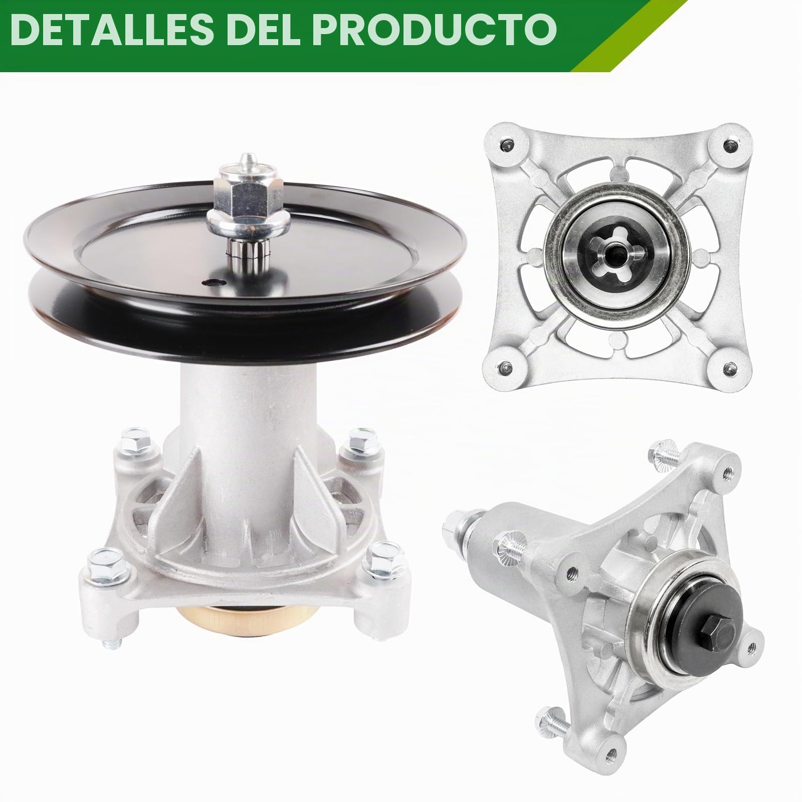 187292 192870 - Conjunto De Husillo Con Polea 195945 Repuesto Para AYP Crafts Man 532187292 587819701 532187281 567253301 587125401 Montaje Mandril H Usqvarna 06.7 (reino