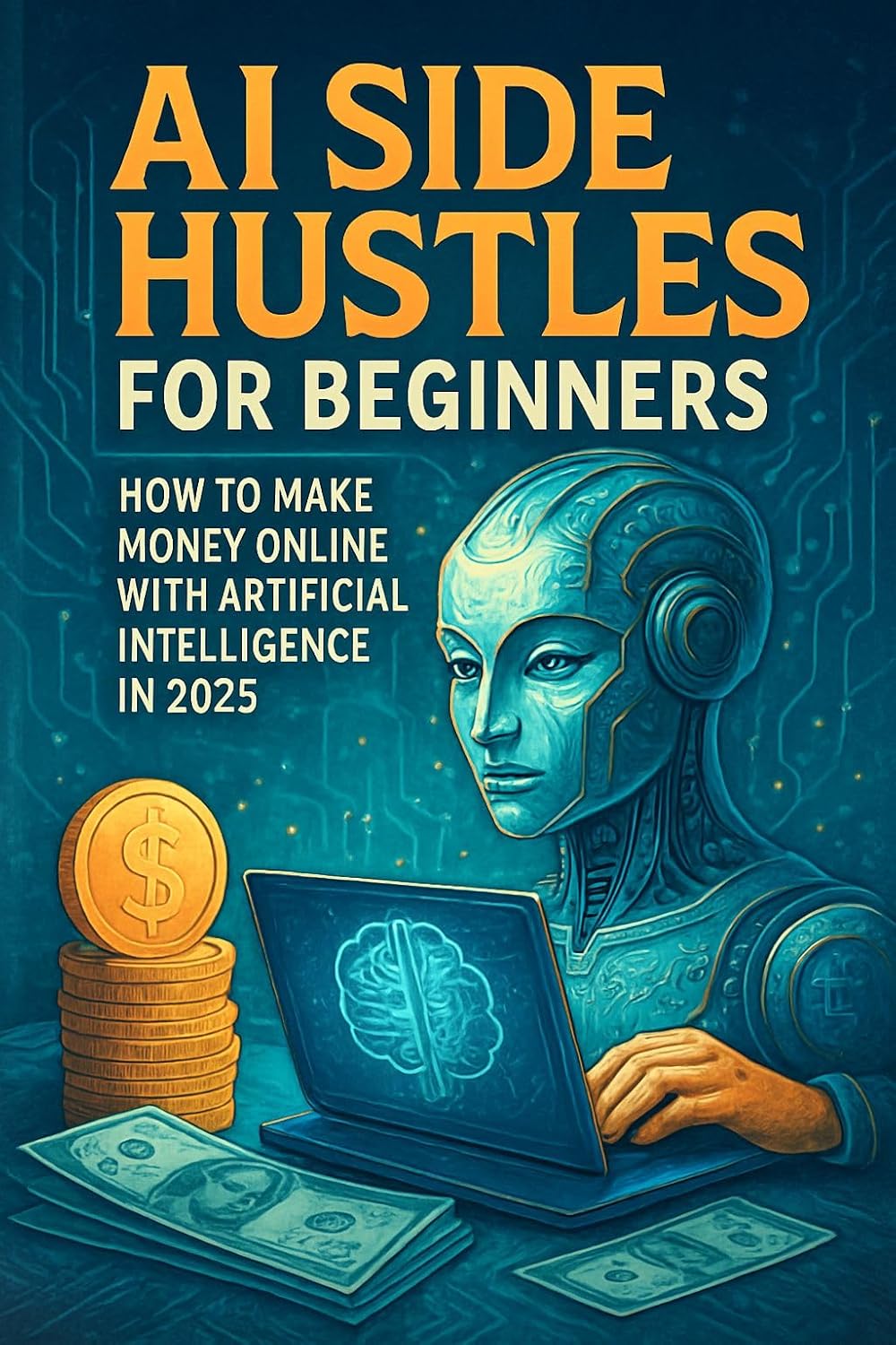 AI Side Hustles for Beginners: Make Money Online with Artificial Intelligence in 2025: Step-by-step strategies to start profitable AI-powered income streams with no tech skills