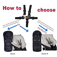 Vista 2 de Yobee Saco de dormir universal resistente a la intemperie para cochecito, cómodo y cálido, ajustable, seguro, manta impermeable para todos