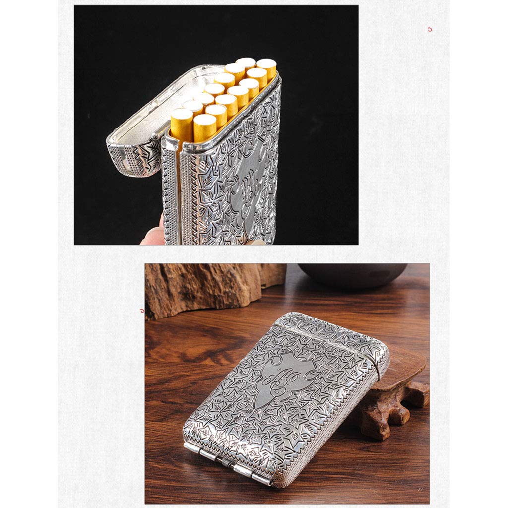 Amazon.co.jp: 3つのオープン合金シガレットケースピーキー