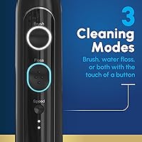 Vista 6 de Waterpik Sonic-Fusion 2.0 Professional Flossing Electric Toothbrush with Water Flosser Combo In One, Black SF-04, Packaging May Vary