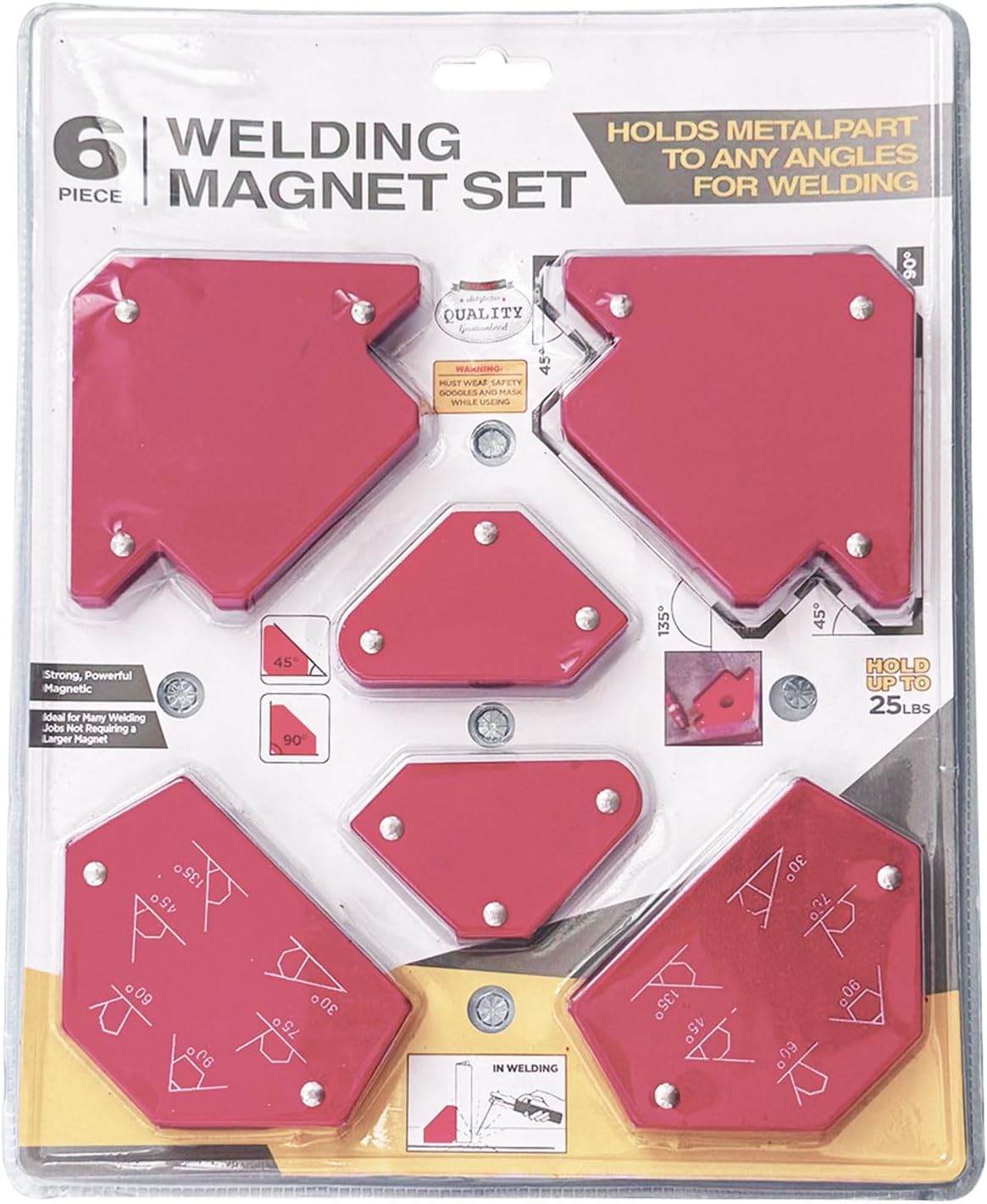 Multipurpose Welding Alignment Clamps 6Pcs Holder Set Rusts for Industrial Use Tool and Accessories