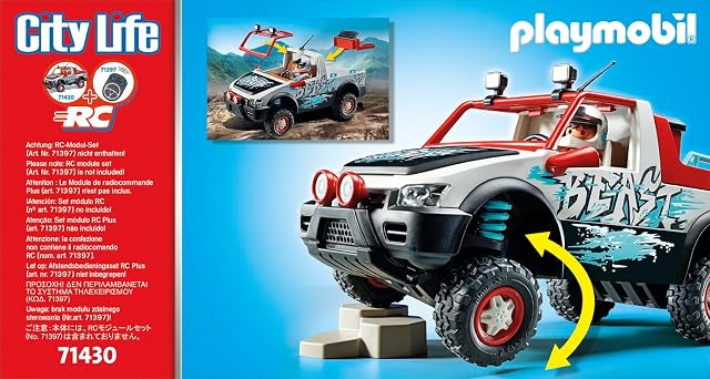 Foto 5 de 8 de PLAYMOBIL City Life 71430 RC-Vehicles Coche de Rally, Camioneta Todoterreno para emocionantes Aventuras
