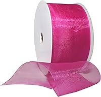Vista 11 de Morex Ribbon 91803/100-609 Cinta de nailon Organdy, 5/8 pulgadas por 100 yardas, color rojo