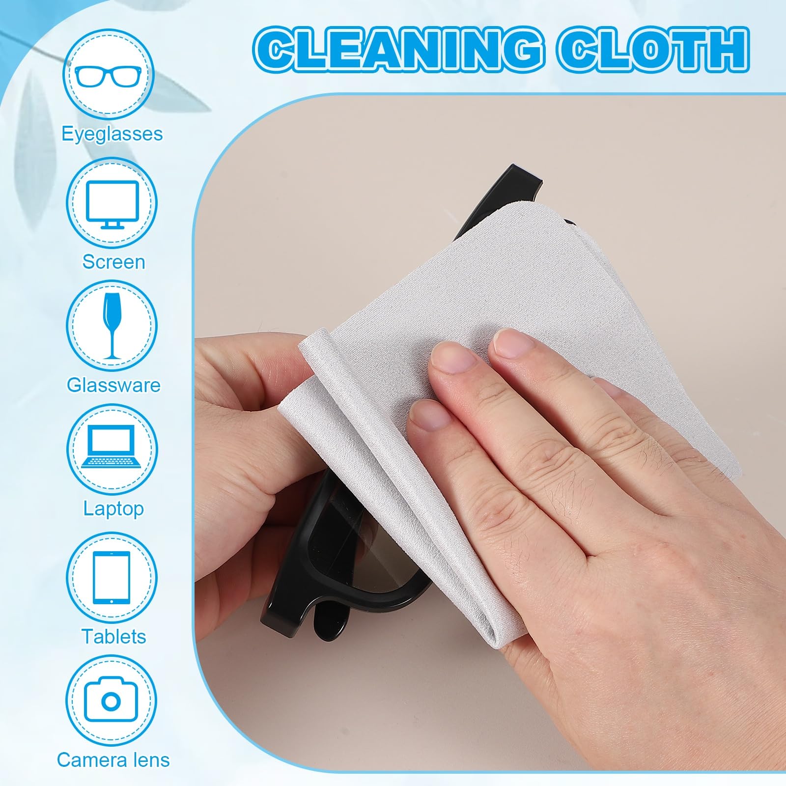 PATIKIL Glasses Cleaning Cloth 7.9" x 7.9" - Image 4