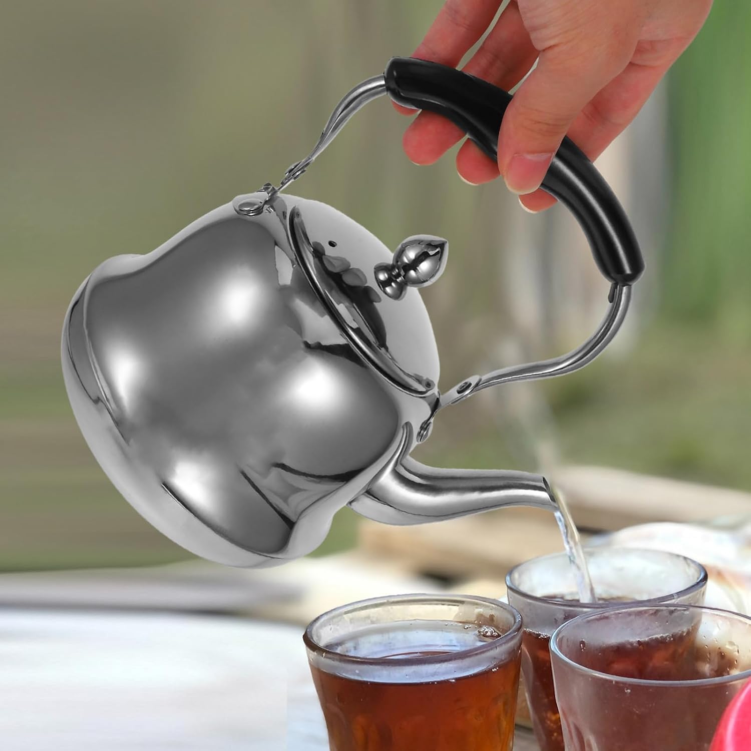 Tea Kettle Stainless Steel Teapot Gooseneck Stovetop Kettle Loose Leaf Tea Pot Fast Heating Speed