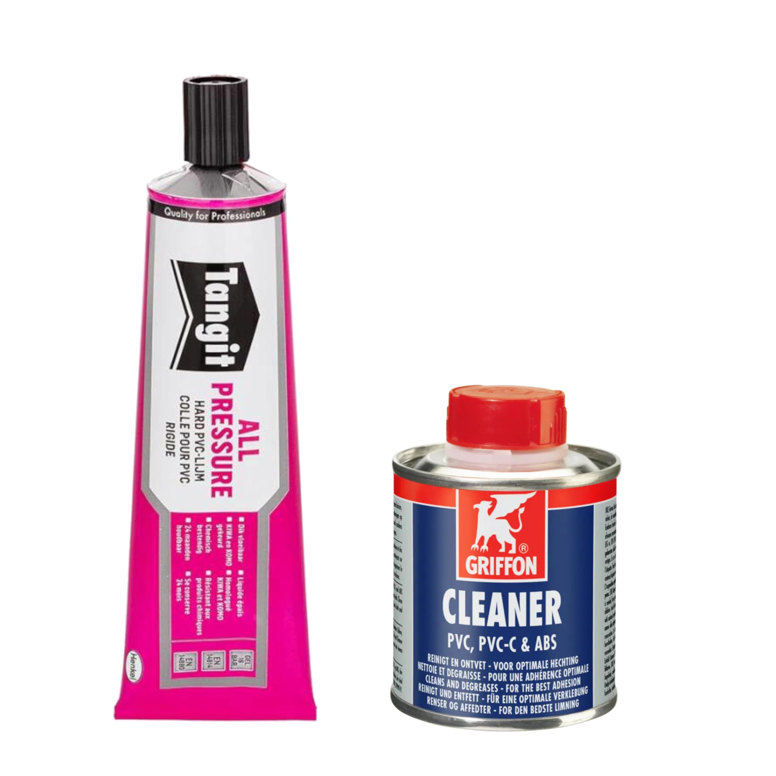 Tangit PVC-U Kleber All Pressure Spezialkleber 125g + Griffon Reiniger 125ml