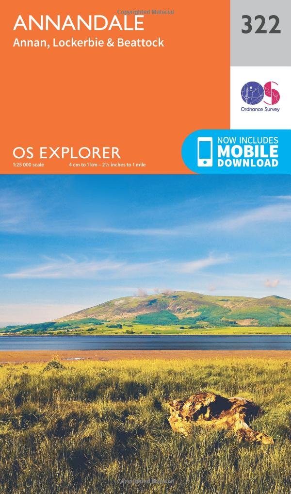 Annandale Map | Annan, Lockerbie & Beattock | Ordnance Survey | OS Explorer Map 322 | Scotland | Walks | Hiking | Maps | Adventure
