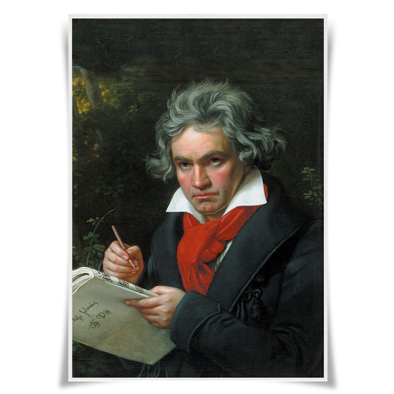 Nice Captain Ludwig Van Beethoven Portraits Of Top 10 Musicians A3 Poster World Famous Musicians Print Home Decor (Ludwig Van Beethoven)