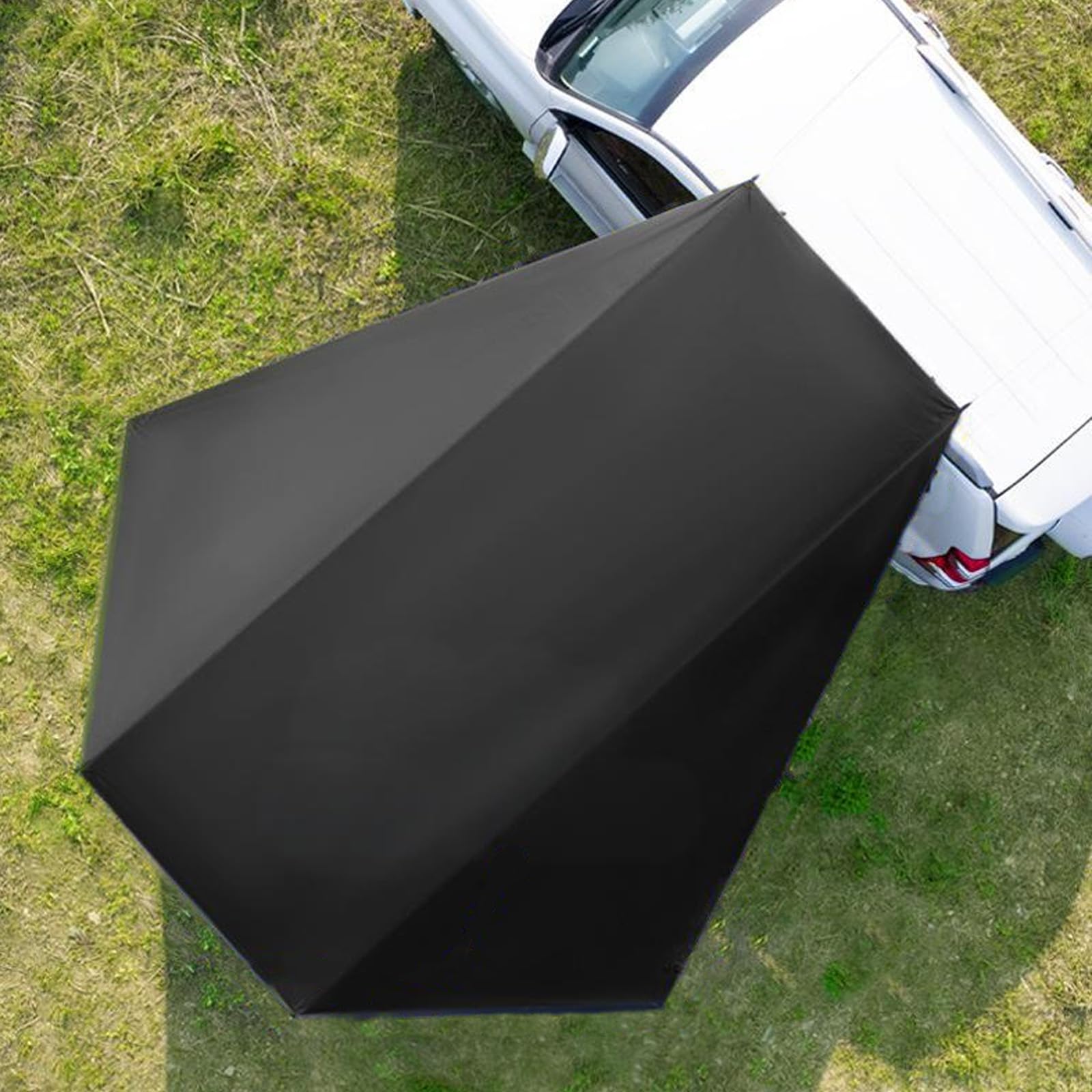 Tendalino Parasole Auto, Auto Tenda Posteriore 280 * 380cm,Tendalino per Portellone Posteriore,Tenda da Sole Idrorepellente,Tenda da Tetto auto per SUV, Campeggio (Nero)