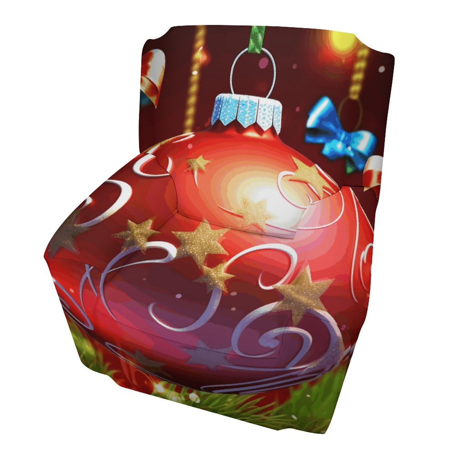 Housse de canapé Noël en polyester doux lavable matelassée