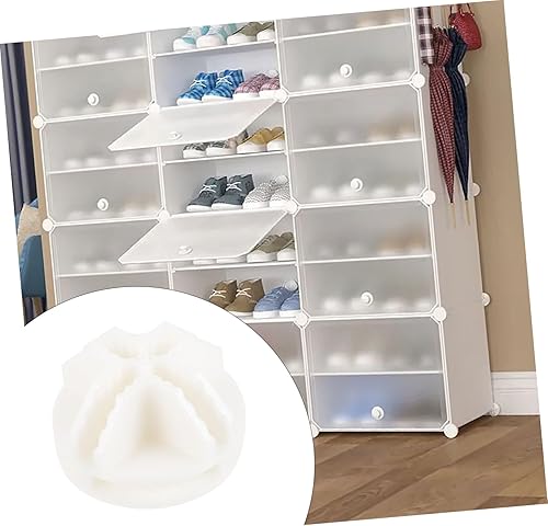 Miniatura 5 de Zerodeko Paquete de 20 conectores de plástico ABS para cubos de almacenamiento modulares, conectores de almacenamiento de cubos de alambre,