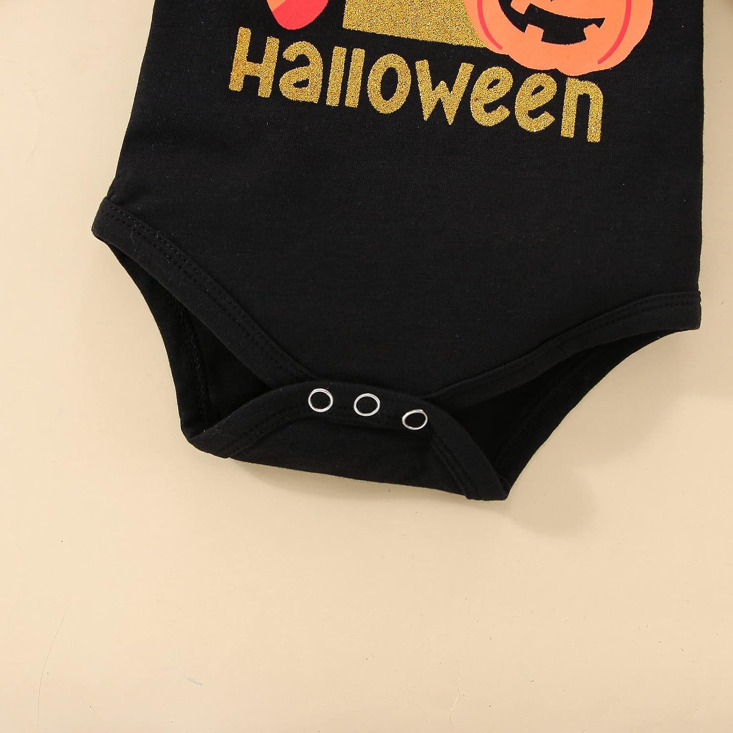 My 1st Halloween Baby Girl Outfits Newborn Skirt Pumpkin Ghost Romper Headband Leg Warmer 4Pcs Set 0-18 Months