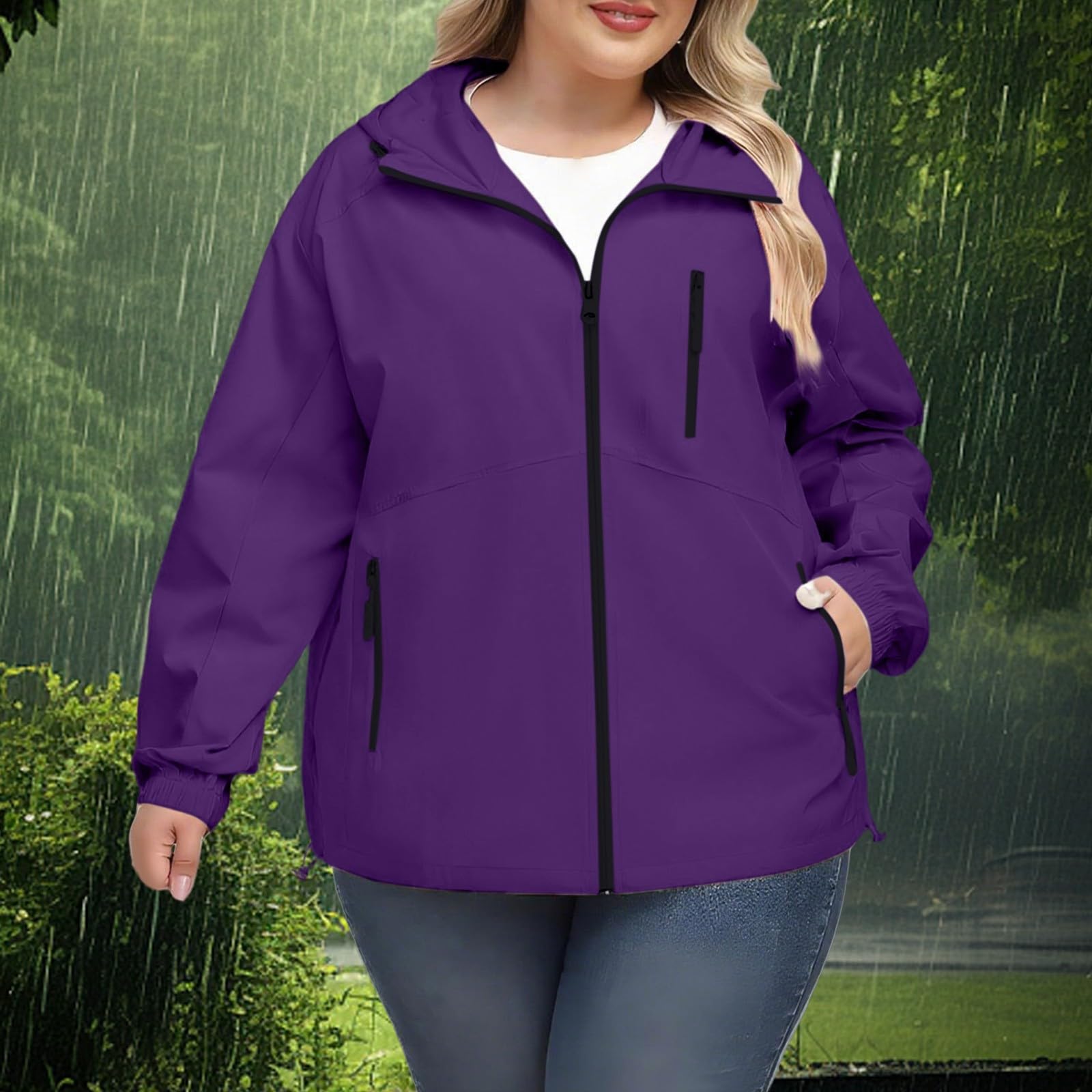 Giacca Antipioggia Da Donna, Impermeabile, Giacche Leggere, A Sottile E Pieghevole, Blouson, Esterno, Ripiegabile Con Completo Gonna Top Softshell Donna Trekking Antivento Vento