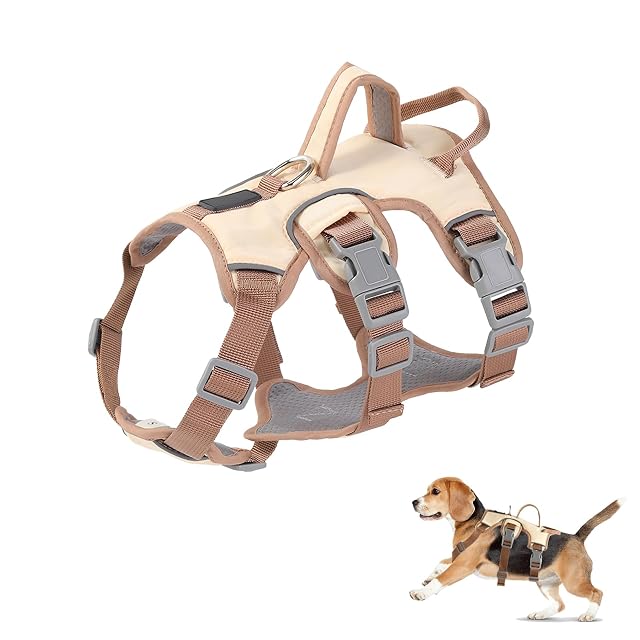 Wisebom Arnés para Perros a Prueba de Escapes, Soporte Múltiple, Transpirable, Durable