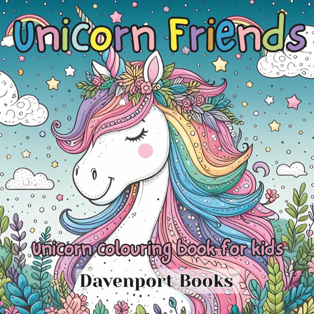 Unicorn Friends: Colouring Book For Kids