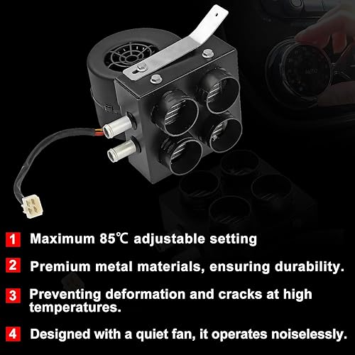 Miniatura 5 de SSHK609-00 Kit de calentador de cabina con ajuste descongelado para montaje de consola central Can-Am Maverick X3 2017, 2018, 2019, 2020, 2021, 2022