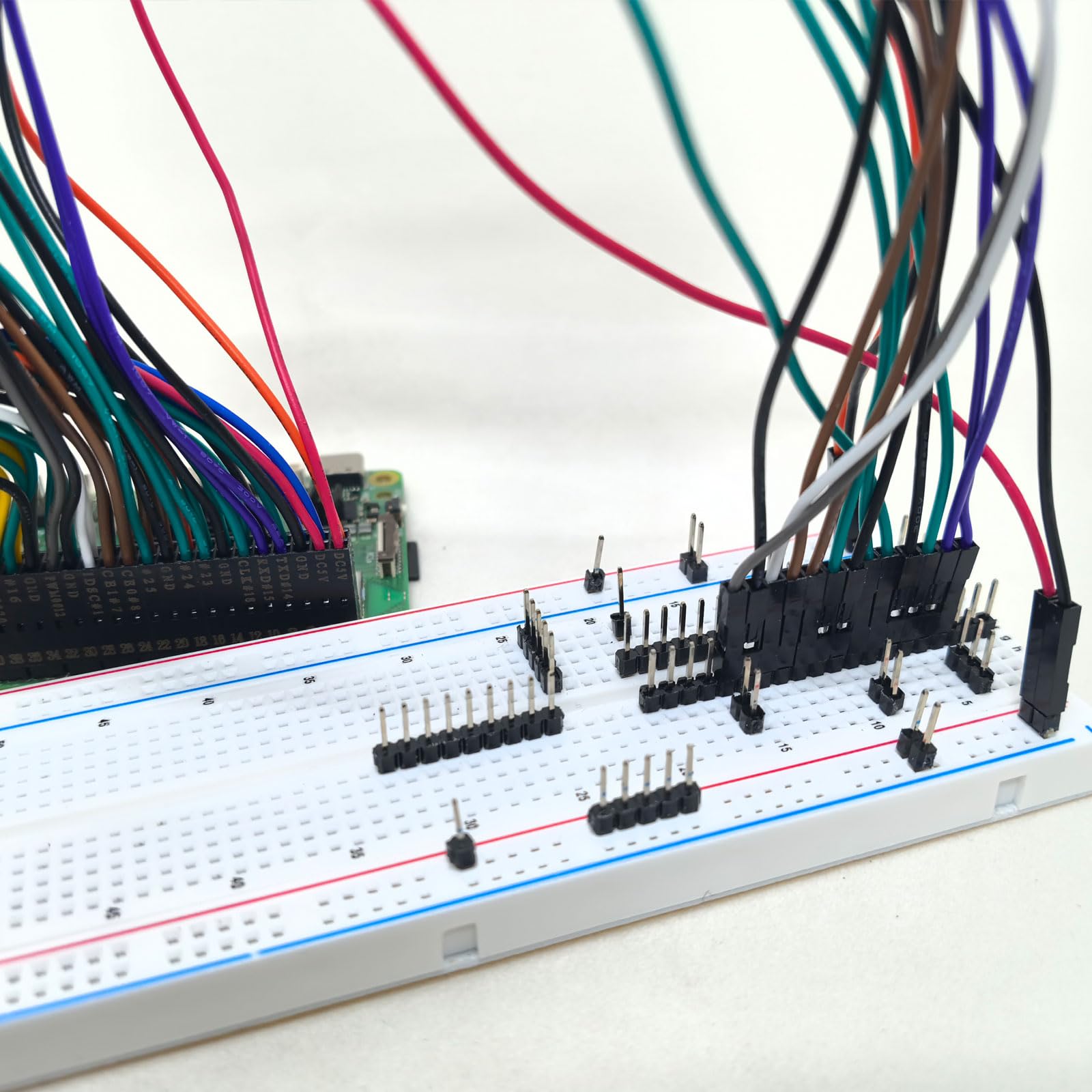 Kit cavo di prolunga GPIO a 40 pin Dupont femmina codificato a colori per Raspberry Pi (lunghezza 300 mm)