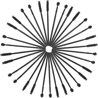 Vaguelly 100 aplicadores de pestañas, cepillo...