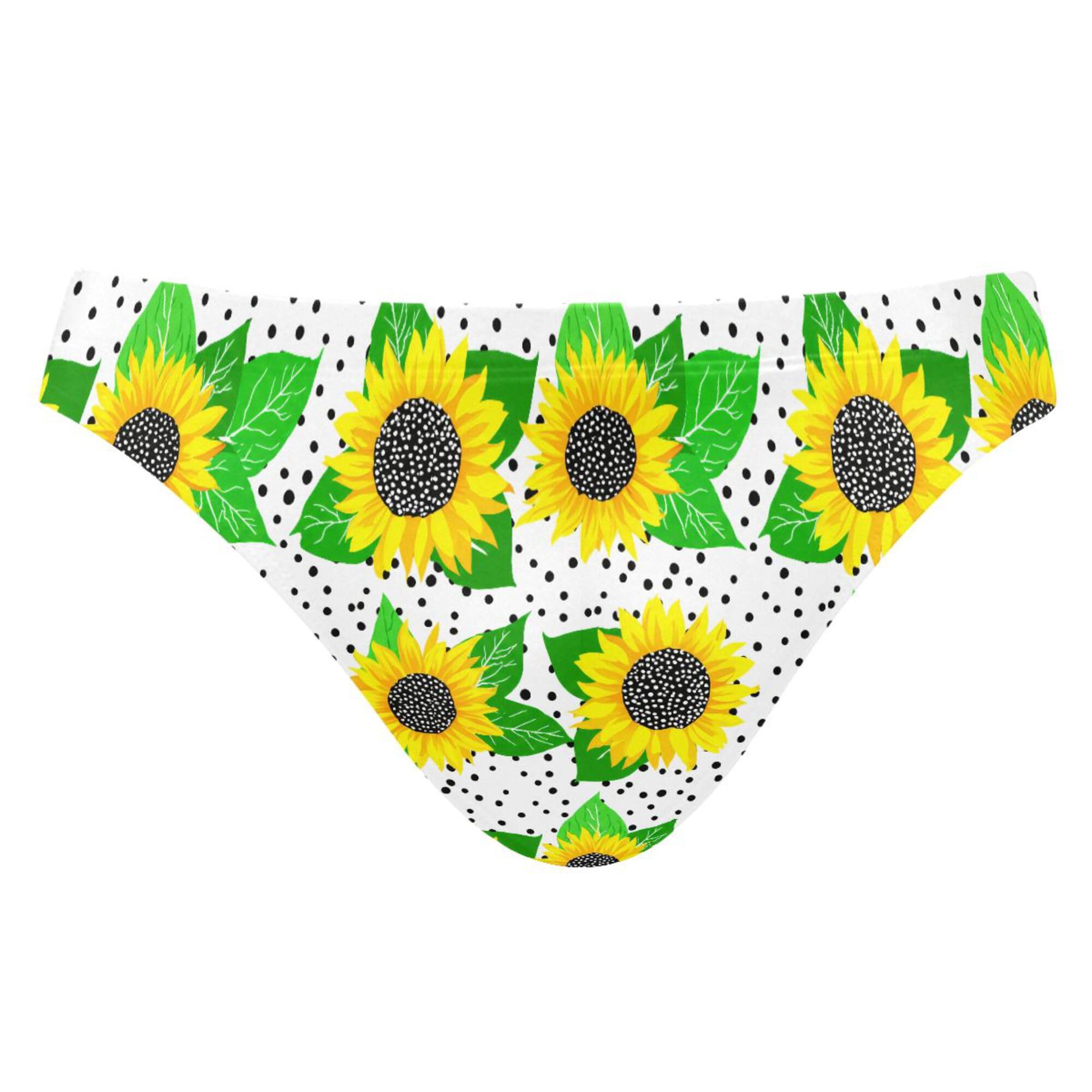 Sunflower Flower Swim Briefs for Men Swimsuit Bikini Swimwear XXXL B0404512