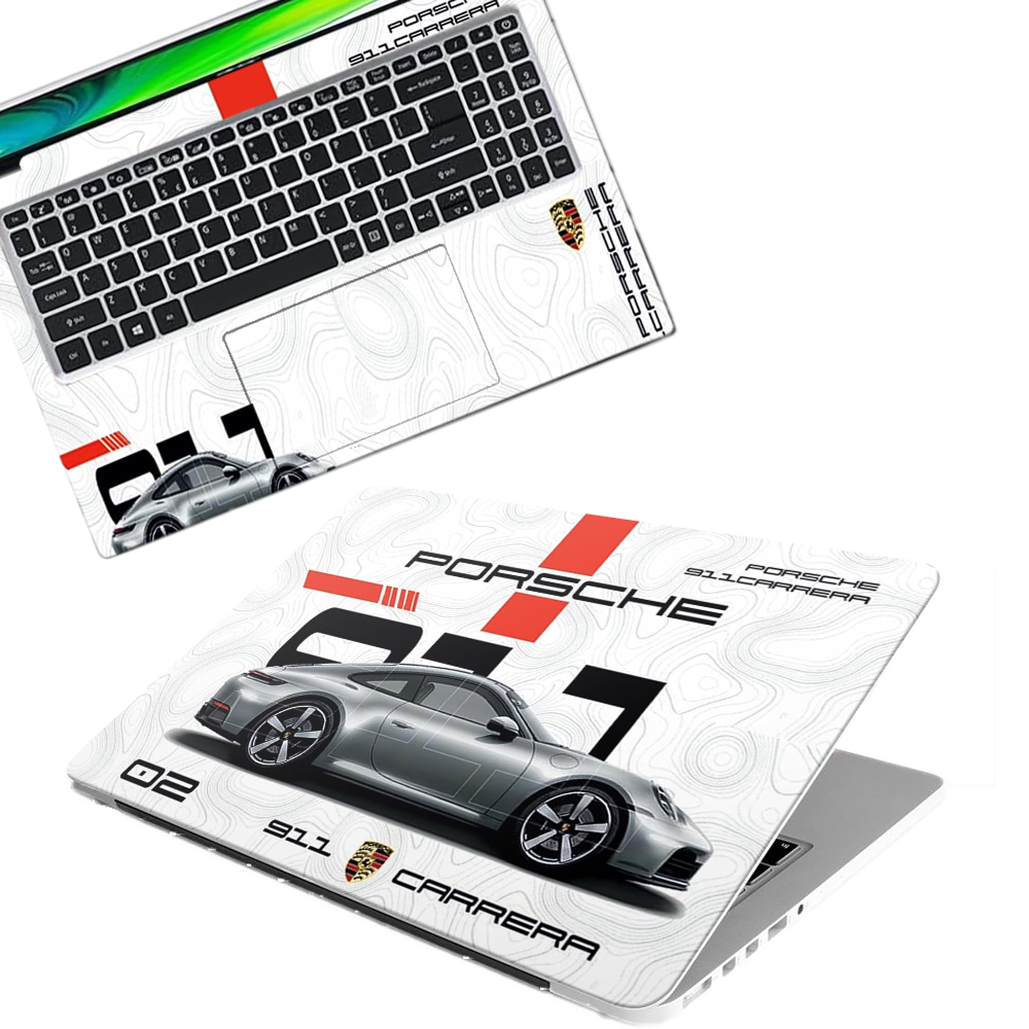 - Full Body Laptop Skin Bubble-Free| Laminated| Removable| HD Quality Sticker for Laptops Upto 15.6 Inches Compatible with Hp/Dell/Acer/Lenovo/Asus etc.(DSGN-171)