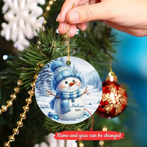 Vista 33 de BigTees Adorno de dinosaurio de Navidad 2023, adornos de Navidad personalizados, adornos de nombre de dinosaurio personalizados, decoración