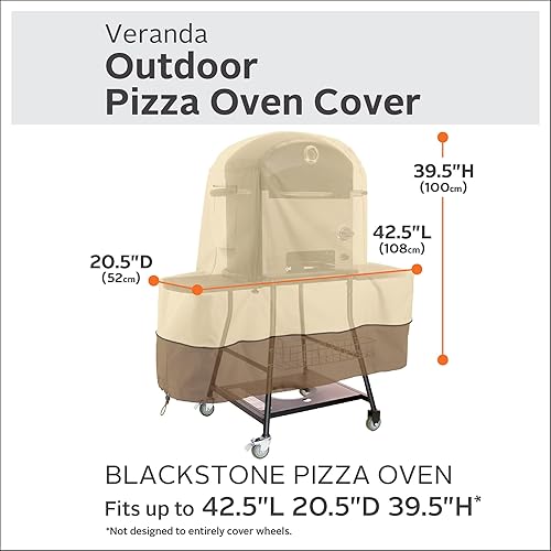 Miniatura 2 de Classic Accessories Veranda - Cubierta para horno de pizza al aire libre Blackstone resistente al agua de 42.5 pulgadas