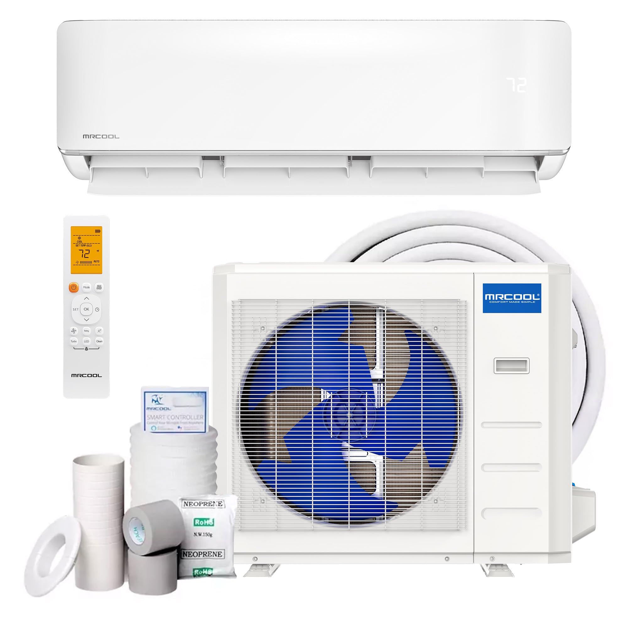 MRCOOL 36000 BTU 230V Ductless Inverter Mini Split Air Conditioner & Heat Pump System, Advantage Series - Wall-Mounted AC Unit w/Heating and Cooling for Home, Office & Commercial Space