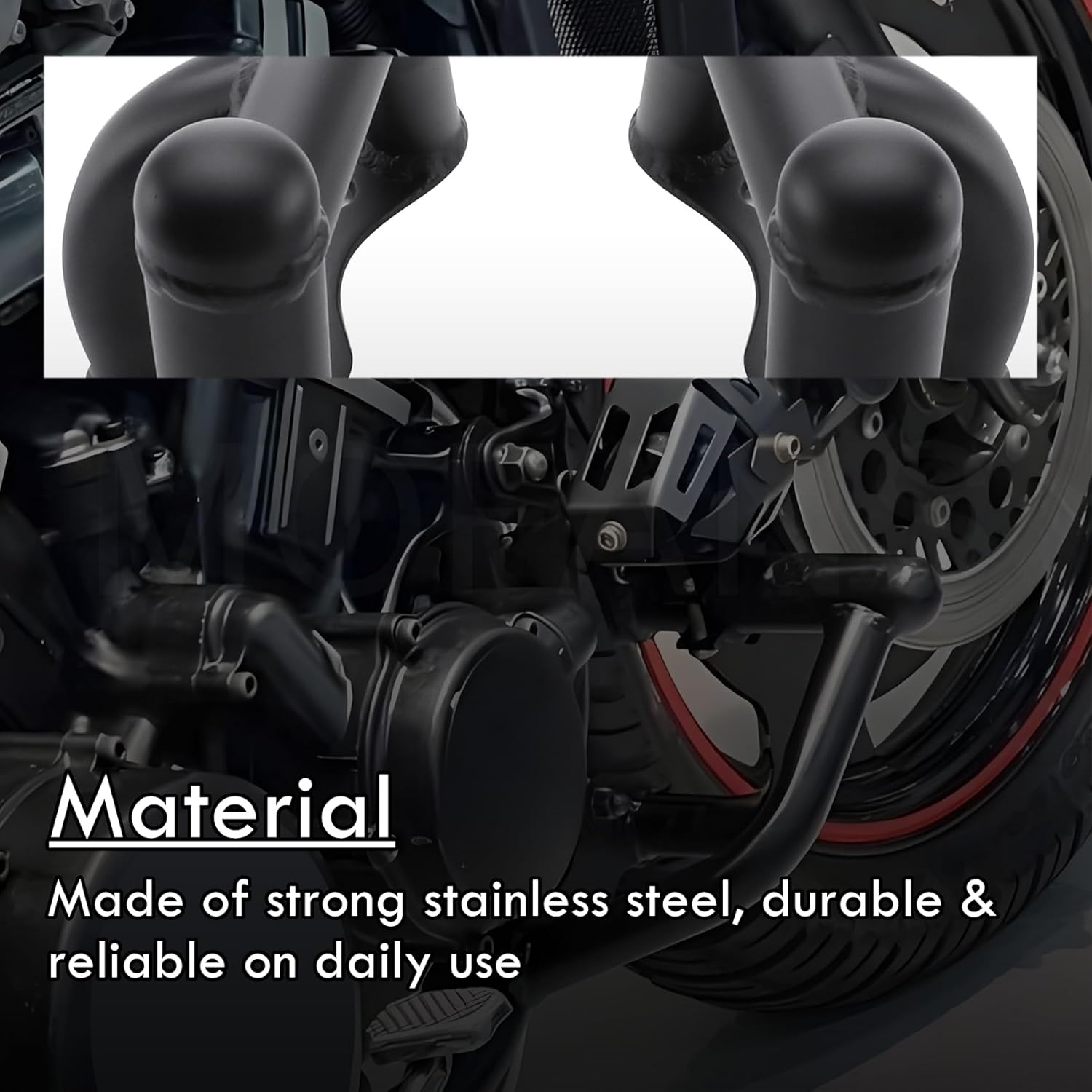 Engine Guard Highway Crash Bar Fit for Yamaha 1200 Vmax VMX-12 1991 1992 1993 1994 1995 1996 1997 1998 1999 2000 2001 2002 2003 2004 2005 2006 2007