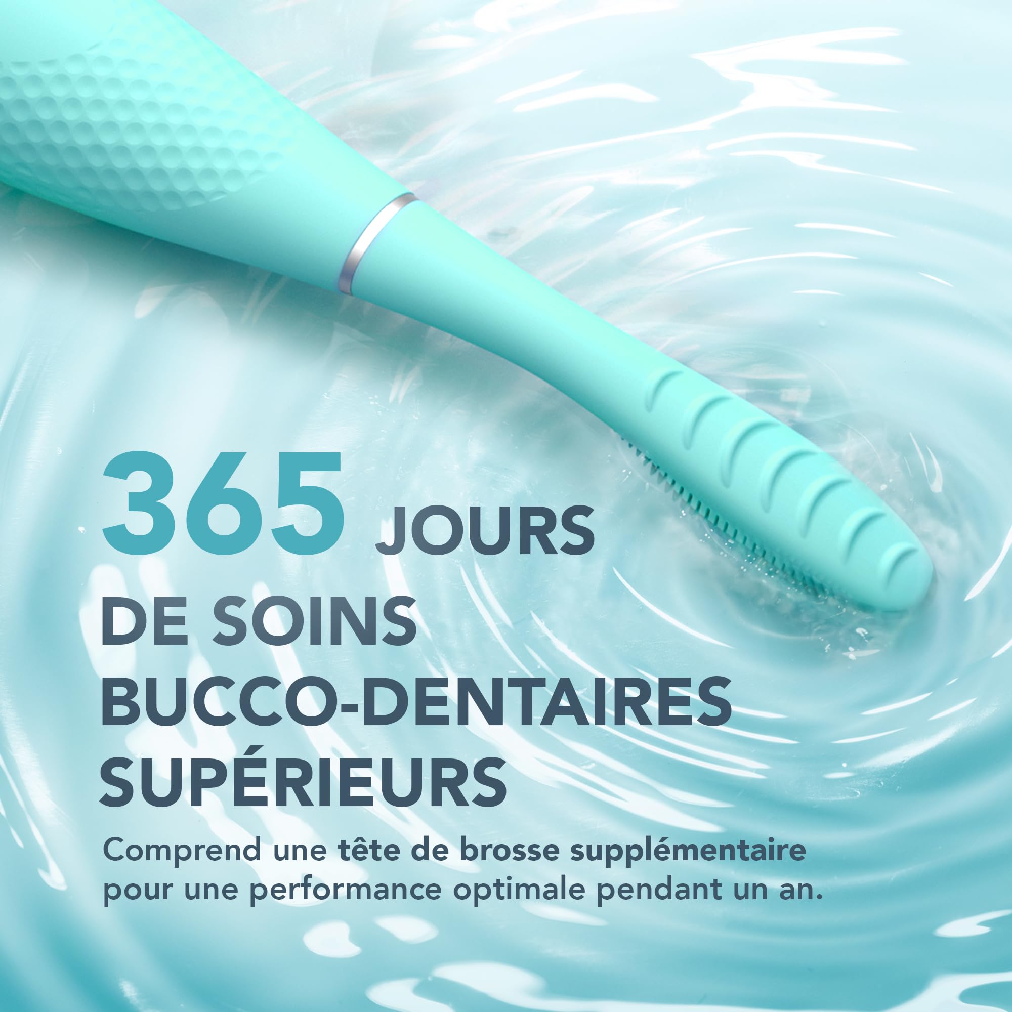 FOREO ISSA 4 Brosse à dent électrique sonique 4-en-1 rechargeable – brosse a dent souple, blanchiment dentaire, tête remplaçable 12 mois, nettoyage ultra-hygiénique - Arctic Blue