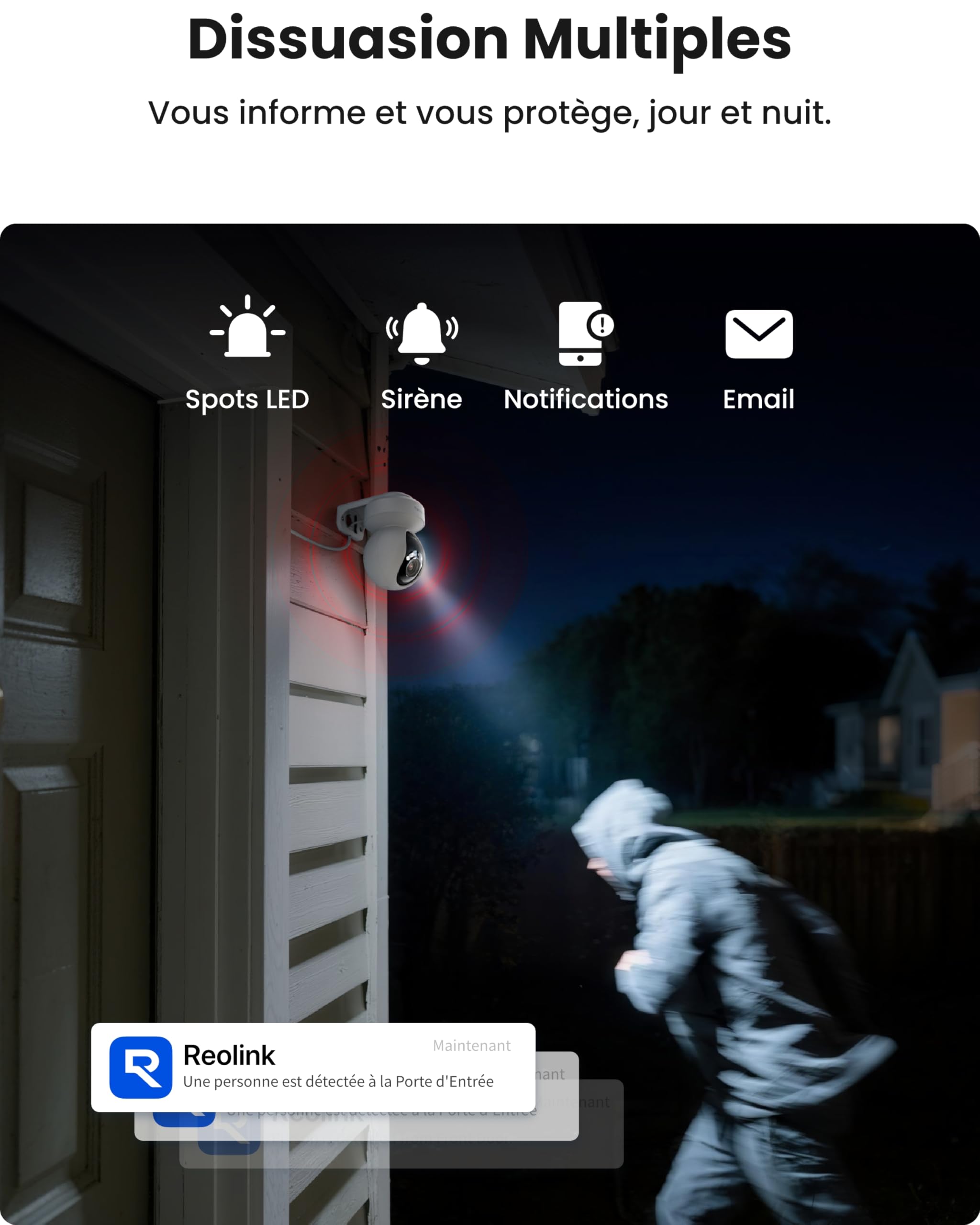 Reolink 4K Wi-Fi Überwachungskamera Aussen, E1 Outdoor Pro(Generalüberholt)