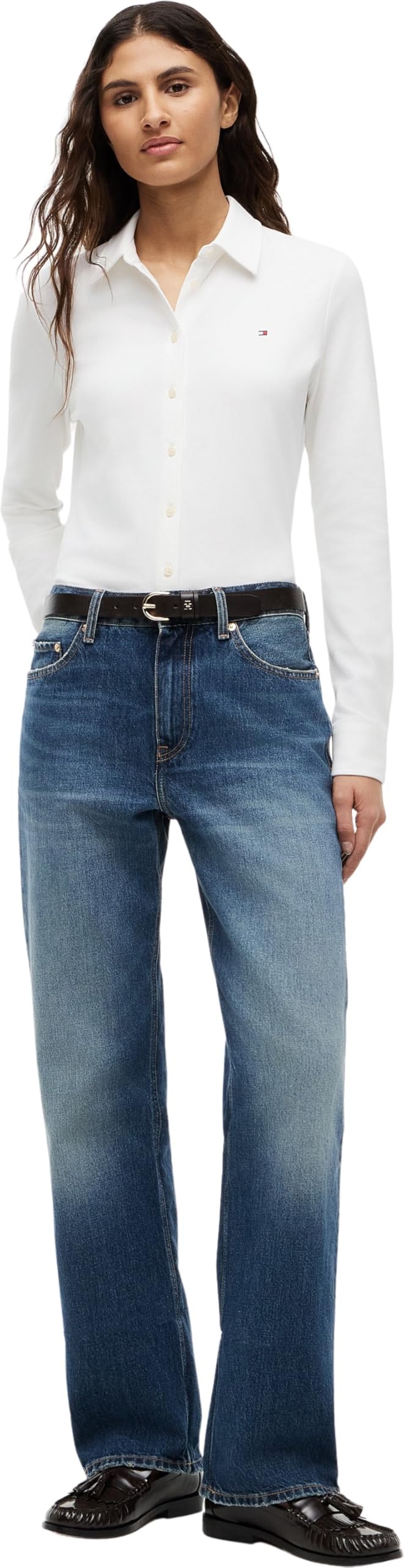 Tommy Hilfiger 1985 Slim Pique BTN DOWN LS