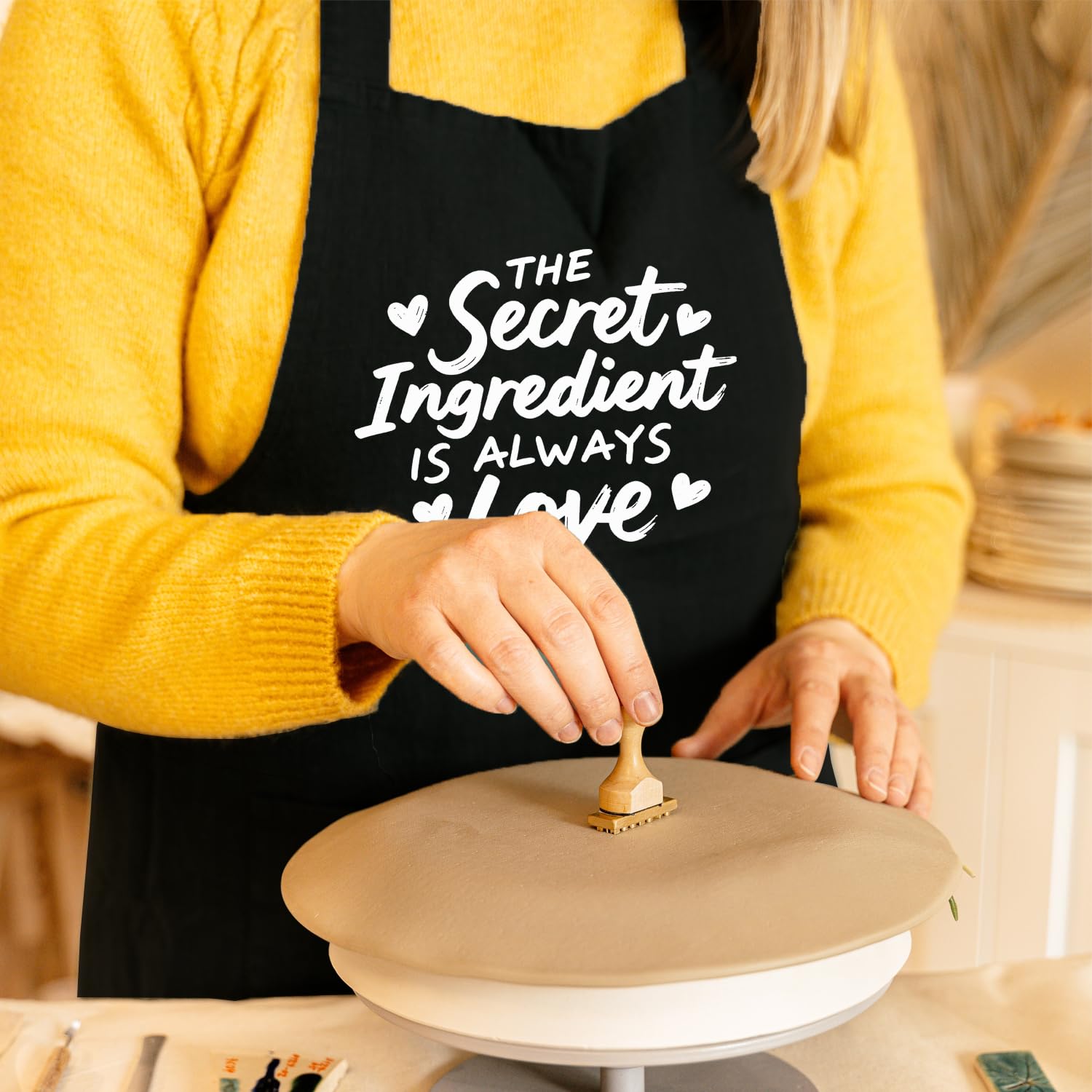 Delantales divertidos para mujer con bolsillos, bonitos delantales para cocinar la cocina, día de la madre, Navidad, regalos de cumpleaños para mamá