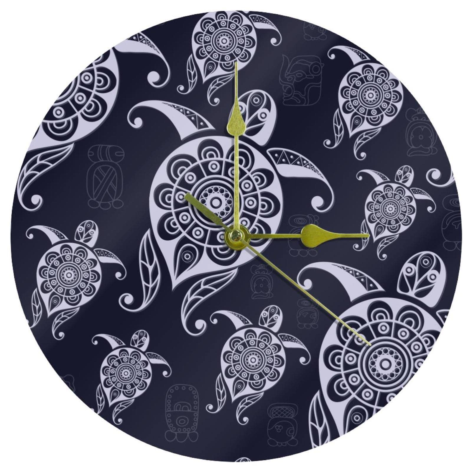Horloge murale sans tic-tac en acrylique pour chambre d'enfant