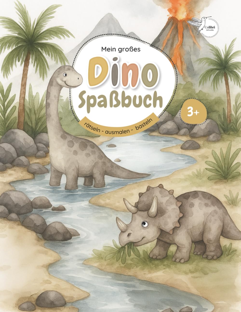 Mein großes Dino Spaßbuch - rätseln, ausmalen, basteln