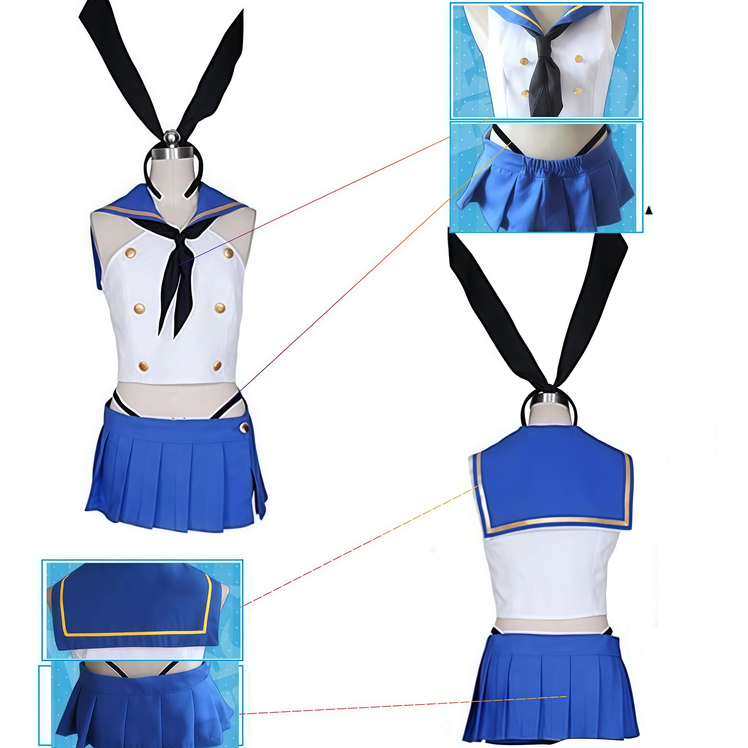 Amazon.co.jp: [ピック] 艦隊これくしょん 艦これ 島風 コスプレ衣装