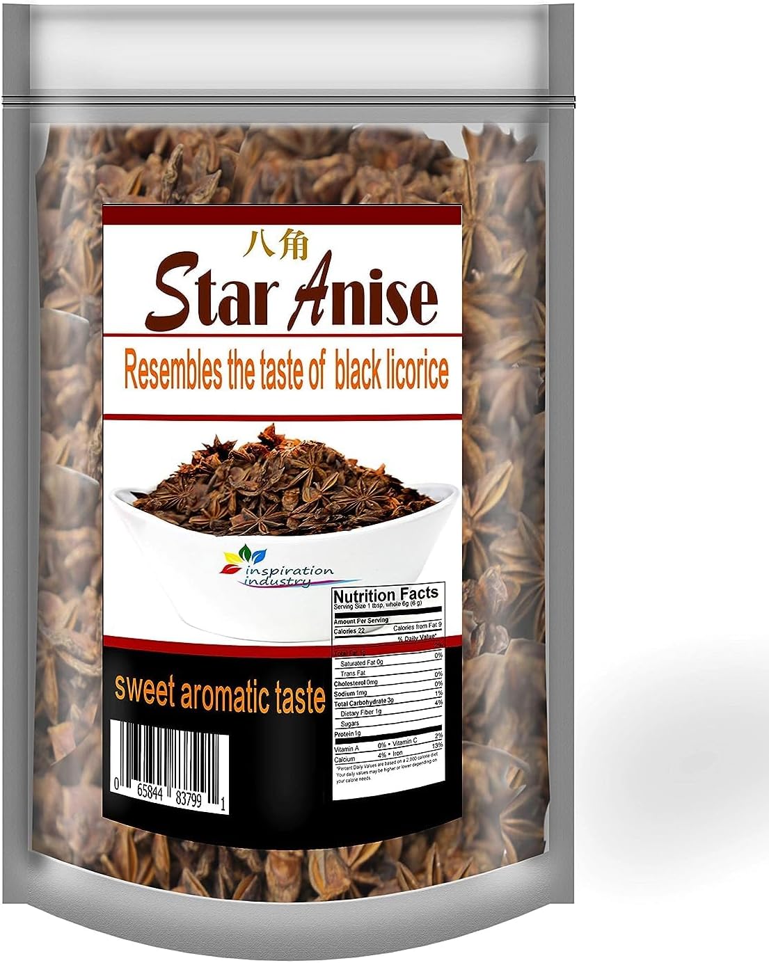 Star Anise-12oz-Whole Chinese Star Anise Pods, Dried Anise Star Spice (12OZ)