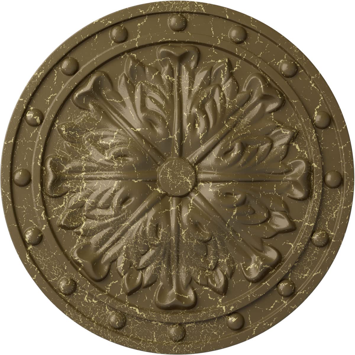 Médaillon de plafond feuille d'acanthe Cm20foamf Ekena menuiseries Mississippi Mud
